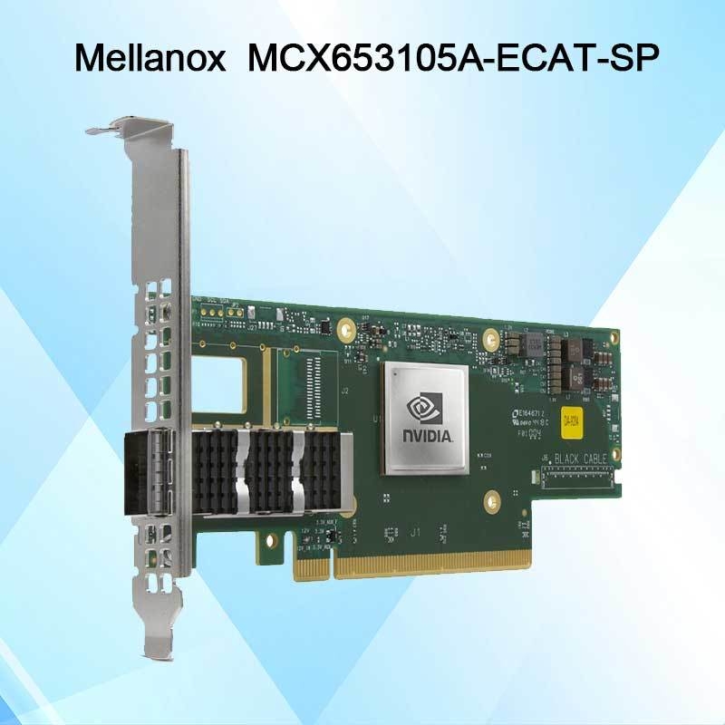 کارت شبکه اینفینی‌بند Nvidia MCX653105A-Ecat-Sp Connectx6 تک پورت Osfp56 EDR 100GB/S Vpi