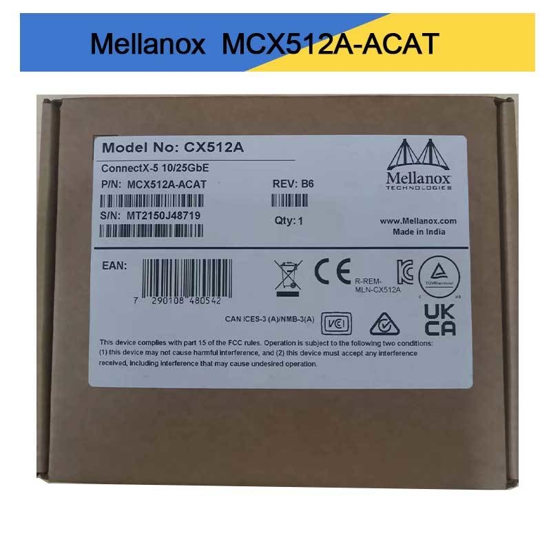 MCX512A-ACAT Mellanox ConnectX-5 EN کارت رابط شبکه 10/25GbE دو پورت SFP28