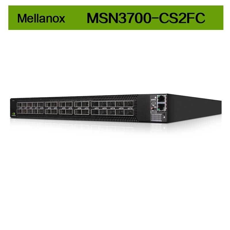 سوئیچ شبکه کومولوس لینوکس 2 AC سوئیچ شبکه ملانوکس MSN3700 - CS2FC 100GbE 1U 32 پورت QSFP28