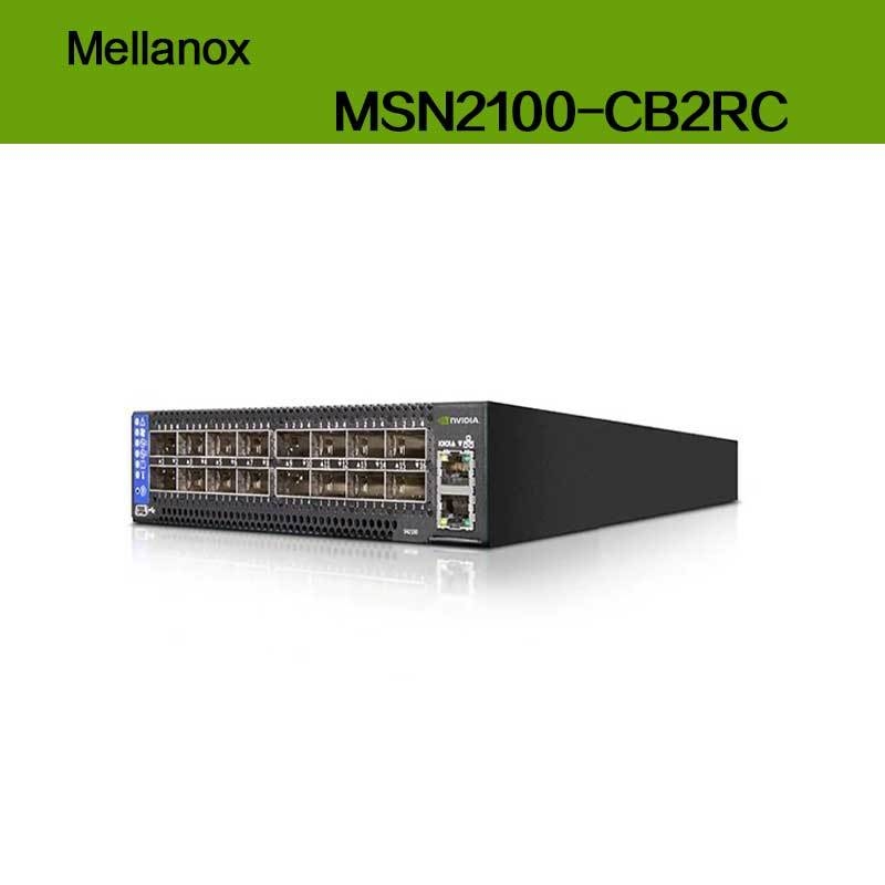 حداکثر سرعت EDR Nvidia Mellanox Spectrum بر اساس سوئیچ اترنت 100 گیگابیت بر ثانیه 1U Open با Cumulus Linux MSN2100-CB2RC 16 پورت Qsfp28
