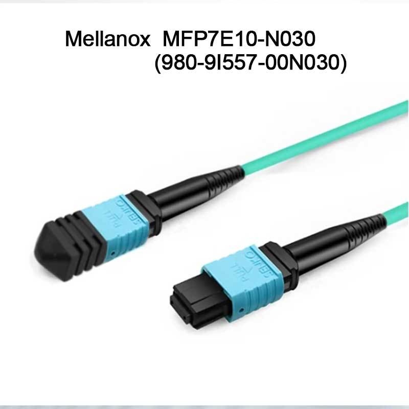 کابل فیبر نوری چند حالته Nvidia Mfp7e10-Nxxx Mfp7e10-N030 (980-9I557-00N030) Mmf، MPO12 APC به MPO12 APC، 30 متر