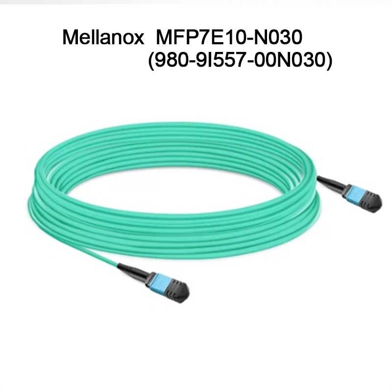 کابل فیبر نوری چند حالته Nvidia Mfp7e10-Nxxx Mfp7e10-N030 (980-9I557-00N030) Mmf، MPO12 APC به MPO12 APC، 30 متر