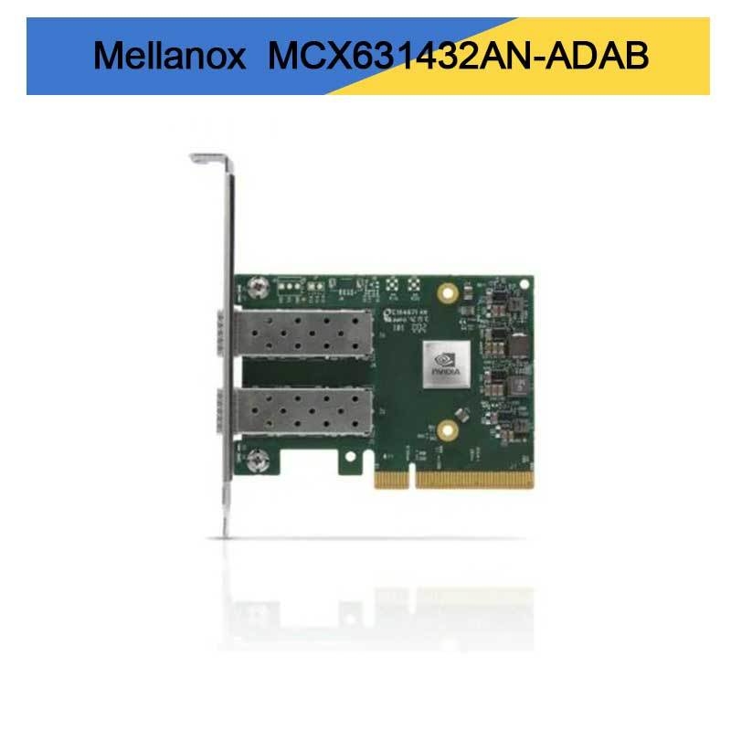 کارت آداپتور Nvidia MCX631432AN-ADAB ConnectX-6 LX EN، 25 گیگابیت اترنت OCP3.0، با مدیریت میزبان، دو پورت SFP28، PCIe 4.0 x8، بدون رمزنگاری، براکت پیچ انگشتی (زبانه کششی)