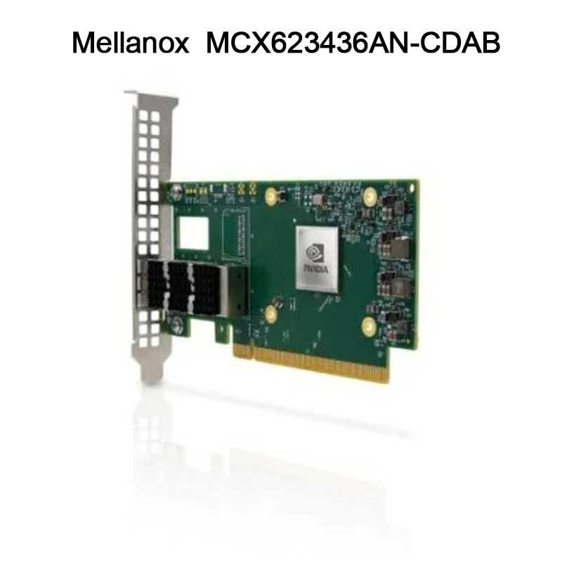 Nvidia MCX623436an-Cdab Connectx-6 Dx En کارت سازگاری، 100GB، Ocp3.0، با مدیریت میزبان، دو پورت Qsfp56، Pcie 4.0 X16، بدون کریپتو، Thumbscrew (Pull Tab)