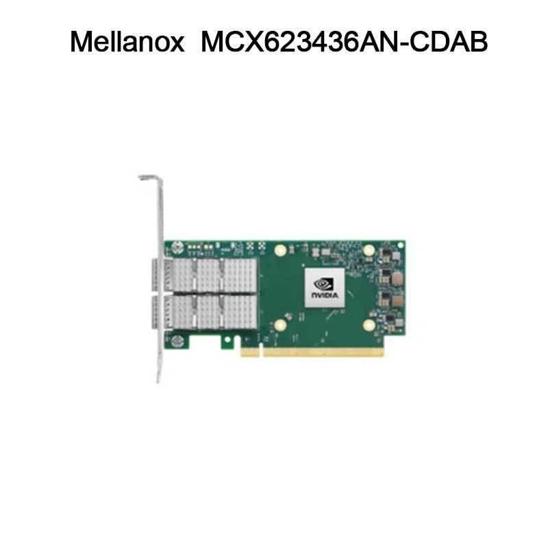 Nvidia MCX623436an-Cdab Connectx-6 Dx En کارت سازگاری، 100GB، Ocp3.0، با مدیریت میزبان، دو پورت Qsfp56، Pcie 4.0 X16، بدون کریپتو، Thumbscrew (Pull Tab)