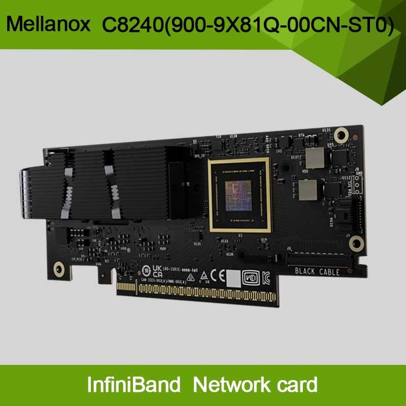 Nvidia Connectx-8 Supernic دو پورت Qsfp112infiniband: Ndr Ib (Default) اترنت: 400gbe C8240 900-9X81q-00cn-St0