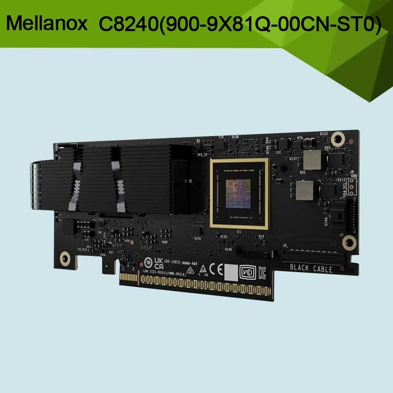 Nvidia Connectx-8 Supernic دو پورت Qsfp112infiniband: Ndr Ib (Default) اترنت: 400gbe C8240 900-9X81q-00cn-St0
