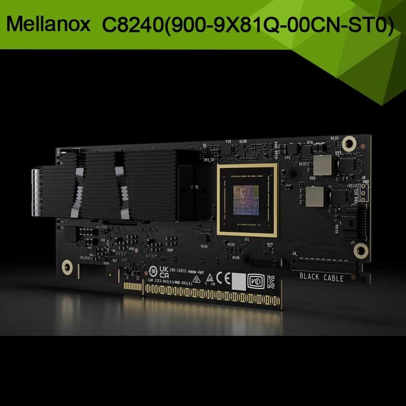 Nvidia Connectx-8 Supernic دو پورت Qsfp112infiniband: Ndr Ib (Default) اترنت: 400gbe C8240 900-9X81q-00cn-St0