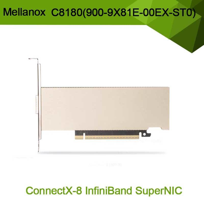 آداپتور Nvidia Connectx-8 C8180 (900-9X81E-00EX-ST0) Osfp Infiniband تک قفس: 800 گیگابیت بر ثانیه Xdr Ib