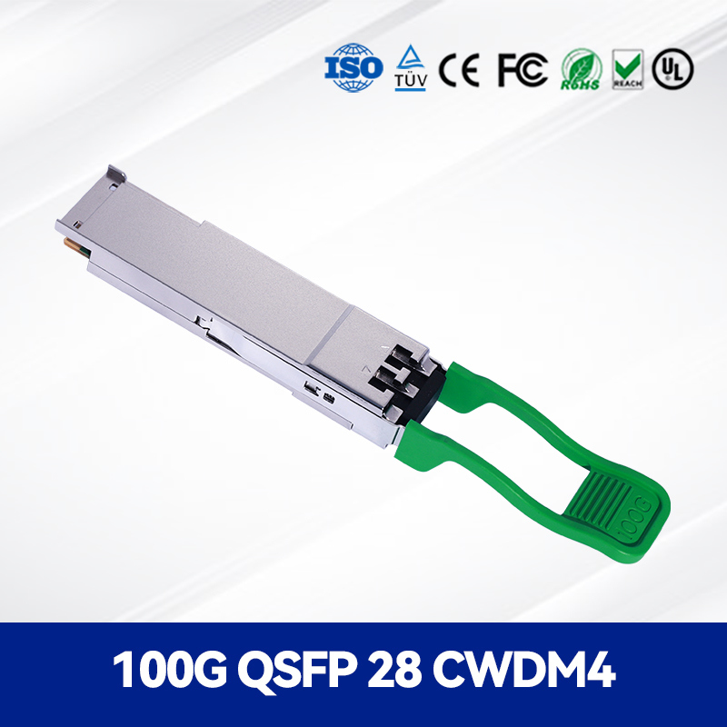 ماژول گیرنده نوری با سرعت بالا 100G QSFP28 CWDM4 2km برای ستون فقرات و مترو، دسترسی و جمع آوری