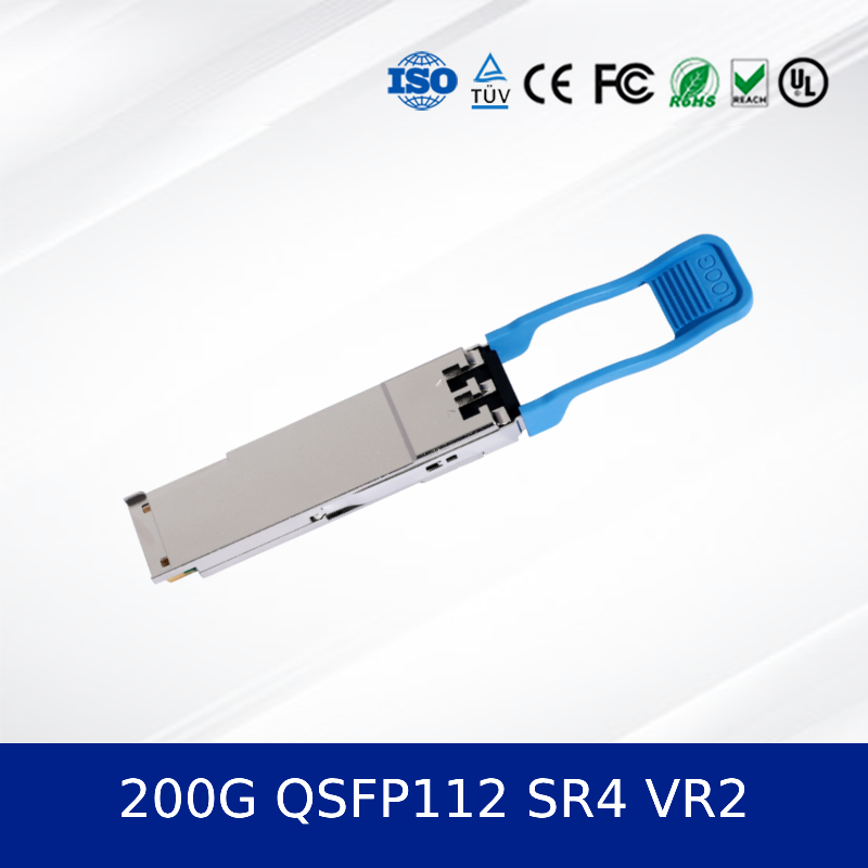انتقال دهنده 200G QSFP112 SR4 VR2 با سرعت بالا برای مراکز داده