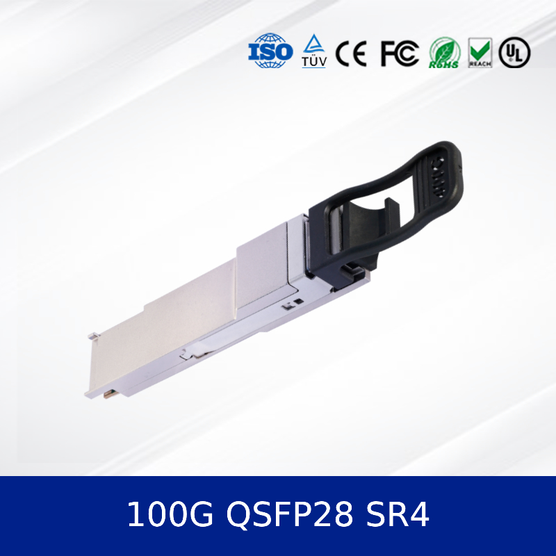 Qsfp-100g-Sr4 100gbase-Sr4 Qsfp28 ماژول فرستنده نوری 850nm 100m Dom MPO-12 Mmf فرستنده های فیبر نوری