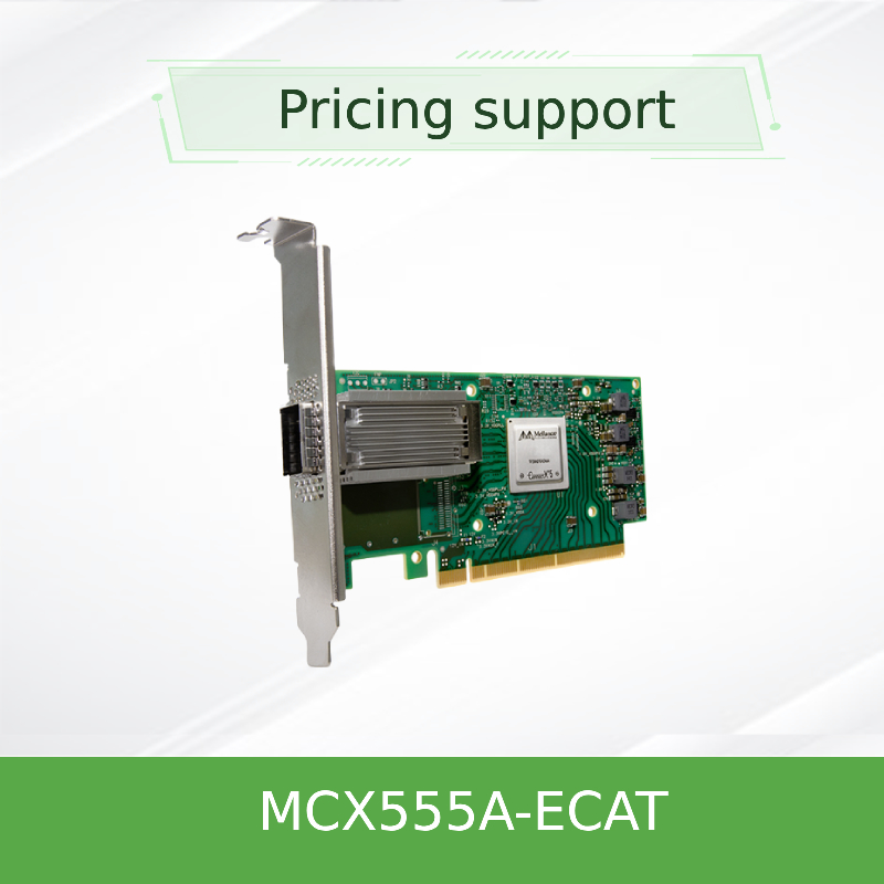 کارت آداپتور Connectx-5 EDR با سرعت بالا برای شبکه 100 گیگابیت بر ثانیه MCX555A-Ecat