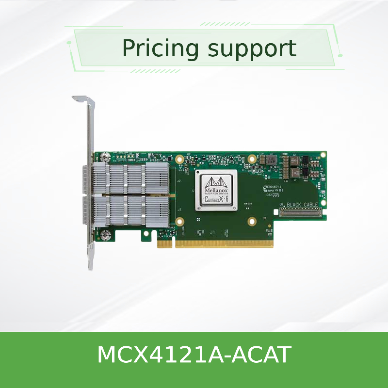 کارت رابط شبکه ملانوکس ConnectX-4 Lx EN 25GbE دو پورت SFP28 PCIe3.0 X8 MCX4121A-ACAT