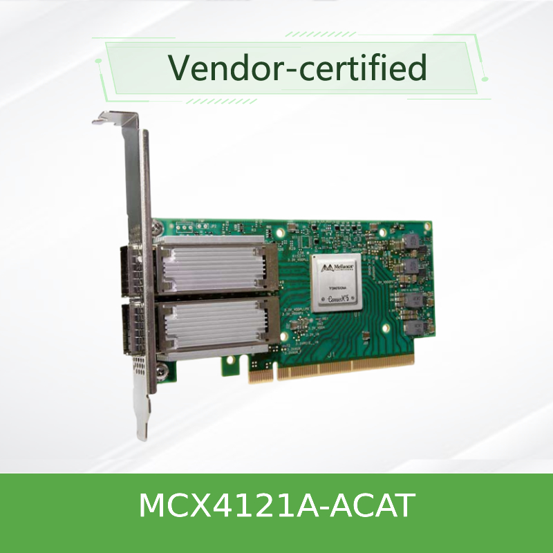 MCX4121A-ACAT ConnectX®-4 Lx EN Nic Network Interface Card 25GbE دو پورت SFP28