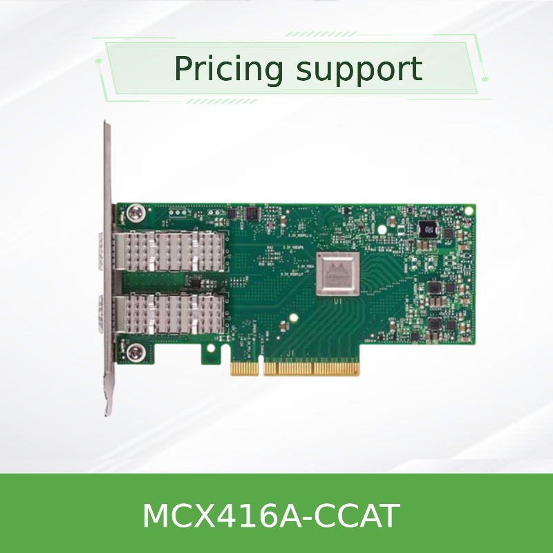 PCIe3.0 X16 ConnectX-4 EN اترنت Mellanox Nic Cards MCX416A-CCAT 100GbE QSFP28