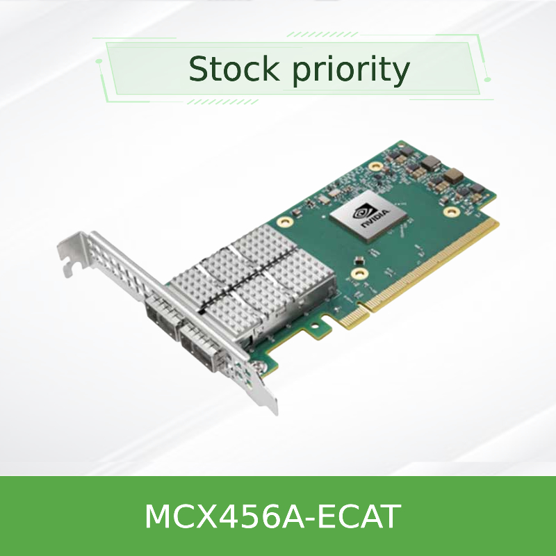 کارت آداپتور اترنت/اینفینیبند Connectx-4 MCX456A-Ecat انویدیا اورجینال جدید
