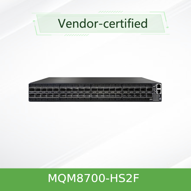 MQM8700-HS2F(920-9B110-00FH-0MD)  سوئیچ شبکه کوانتومی Mellanox Hdr، 40 پورت، 200 گیگابیت بر ثانیه، 40 پورت اینفینی‌بند