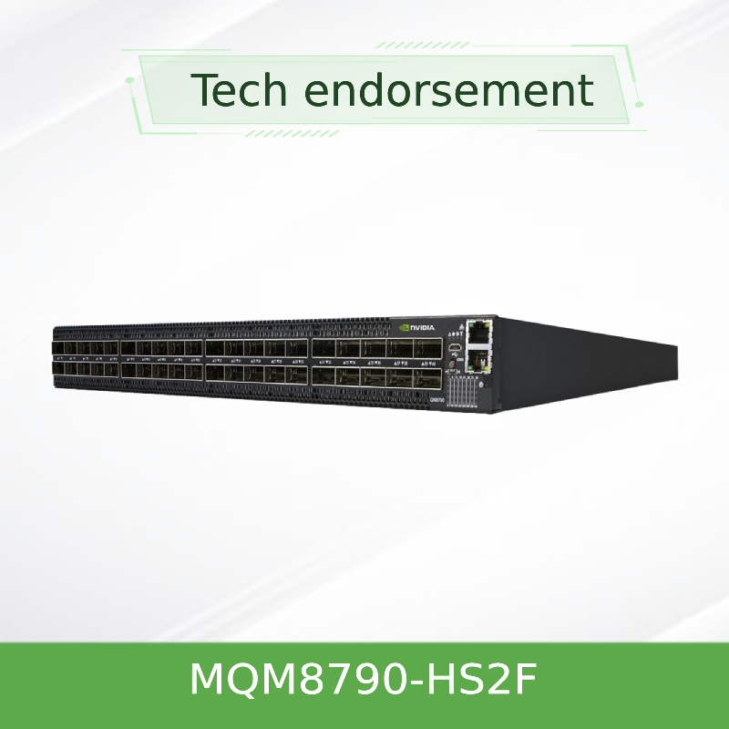 سوئیچ شبکه ملانوکس MQM8790-HS2F 40 پورت غیر مسدود کننده HDR 200Gb/S مدیریت شده
