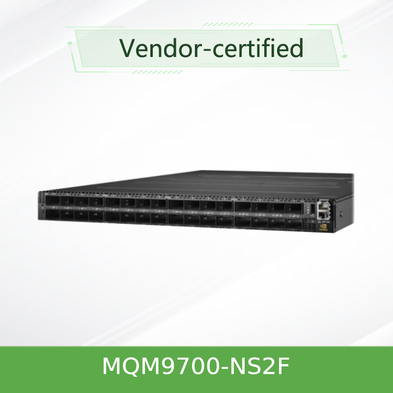 سوئیچ شبکه Mellanox Infiniband MQM9700-NS2F (920-9B210-00FN-0M0) با سرعت 400G و ظرفیت 16.8 ترابیت بر ثانیه، مناسب برای سرور
