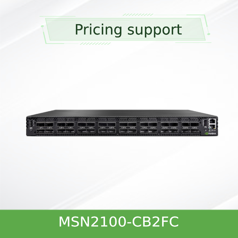 MSN2100-CB2FC سوئیچ 1U Nvidia Spectrum 100gbe با حداکثر سرعت 1g Cumulus Linux 16 پورت Qsfp28، 2 منبع تغذیه AC، معماری X86 با 2 هسته، عمق کم، جریان هوای P2c