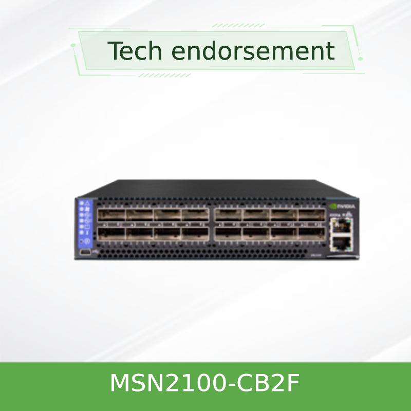 MSN2100-CB2F سوئیچ شبکه ملانوکس مبتنی بر اترنت باز 1001U با کارت ملانوکس