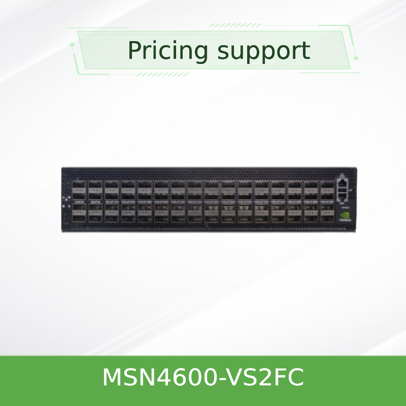 سوئیچ شبکه اترنت باز Mellanox MSN4600-VS2FC مبتنی بر Spectrum-3 با سرعت 200 گیگابیت بر ثانیه و ارتفاع 2U