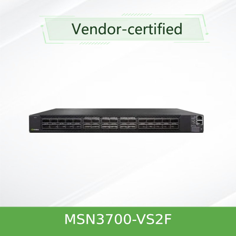 MSN3700-VS2F 200GbE سوئیچ شبکه ملانوکس SN3000 1U Rack Mount