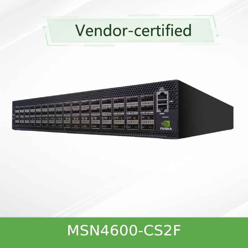 سوئیچ شبکه مبتنی بر Spectrum-3 Mellanox Sn4600c سوئیچ شبکه باز MSN4600 - CS2F با اونیکس