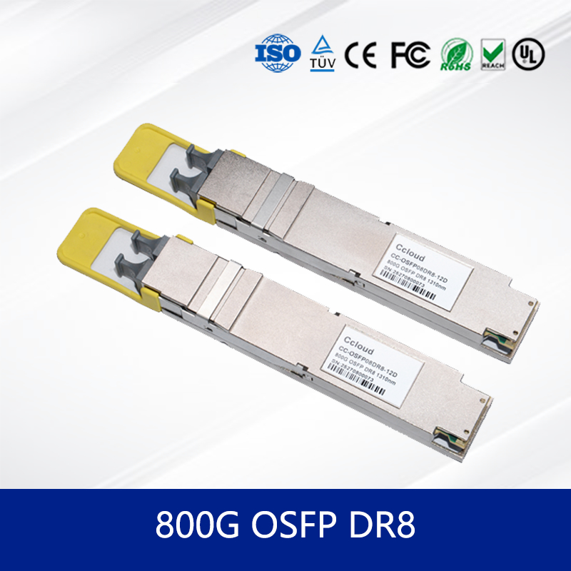 ماژول گیرنده 800G OSFP 112 DR8 CC-OSFP08DR8-12D با سرعت بالا برای مرکز داده