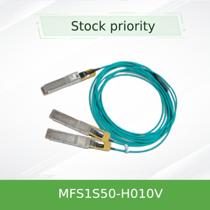 کابل MFS1S50-H010V ملانوکس IB 200Gb/S HDR تا 2x100Gb/S HDR100 MMF 10m تاخیر کم