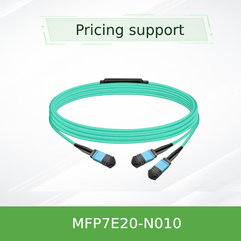 Nvidia Mfp7e20-Nxxx کابل فیبر فیبر چند حالت نوری Mfp7e20-N010 Mmf، MPO12 APC به 2xmpo12 APC
