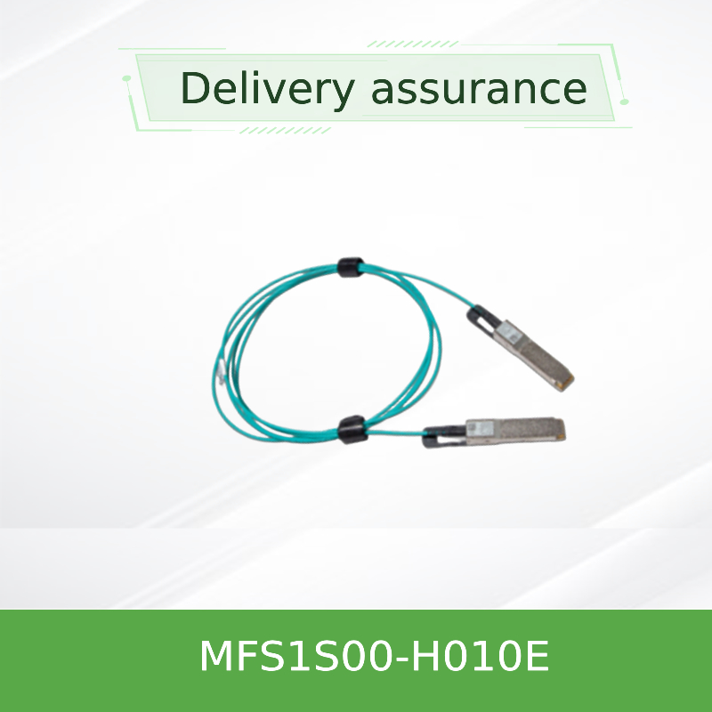 کابل نوری فعال Nvidia Mfs1s00-Hxxxv 200GB/S Qsfp56 Mmf Aoc Mfs1s00-H010e، تا 200 گیگابیت بر ثانیه، Qsfp56 به Qsfp56