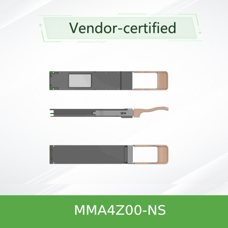 گیرنده MMA4Z00-NS Mellanox 800Gb/S دو پورت OSFP 2x400Gb/S چند حالته SR8 50m