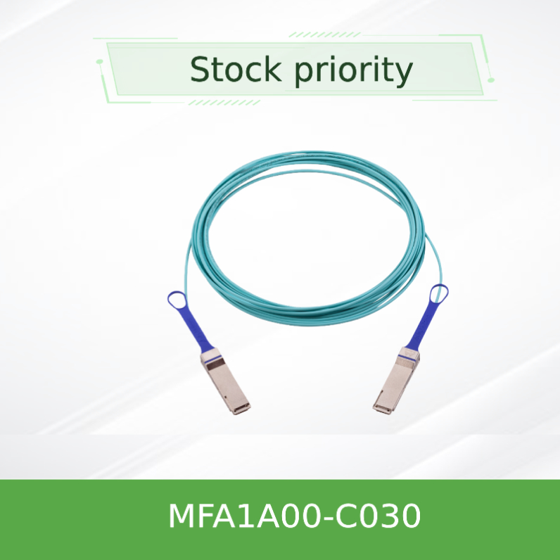 کابل های اکتیو نوری AOC Mellanox 100GbE MFA1A00-C030 QSFP LSZH 30m