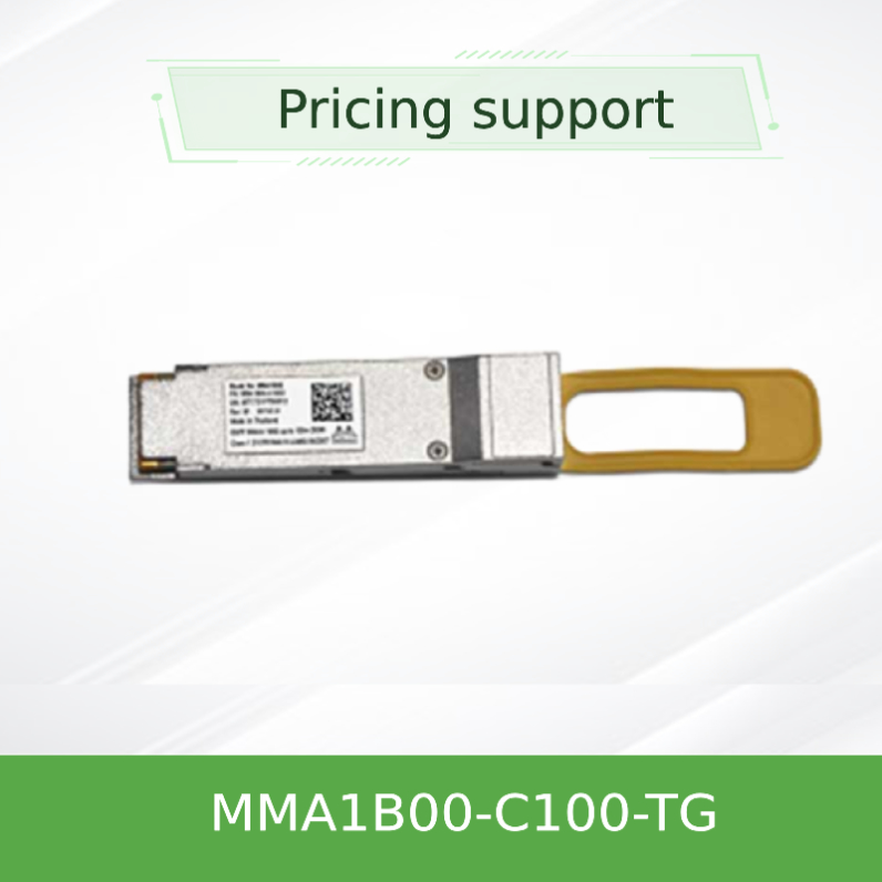 فرستنده گيرنده جديد و اصلي Mellanox MMA1b00-C100-Tg 100gbe Qsfp28 تا 100 متر، Ddmi