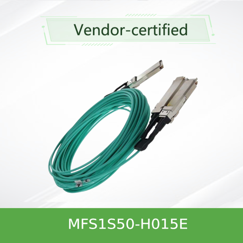200Gb/S تا 2x100Gb/S Mellanox AOC IB HDR QSFP56 تا 2 MFS1S50-H005E MFS1S50-H010E MFS1S50-H015E MFS1S50-H015V