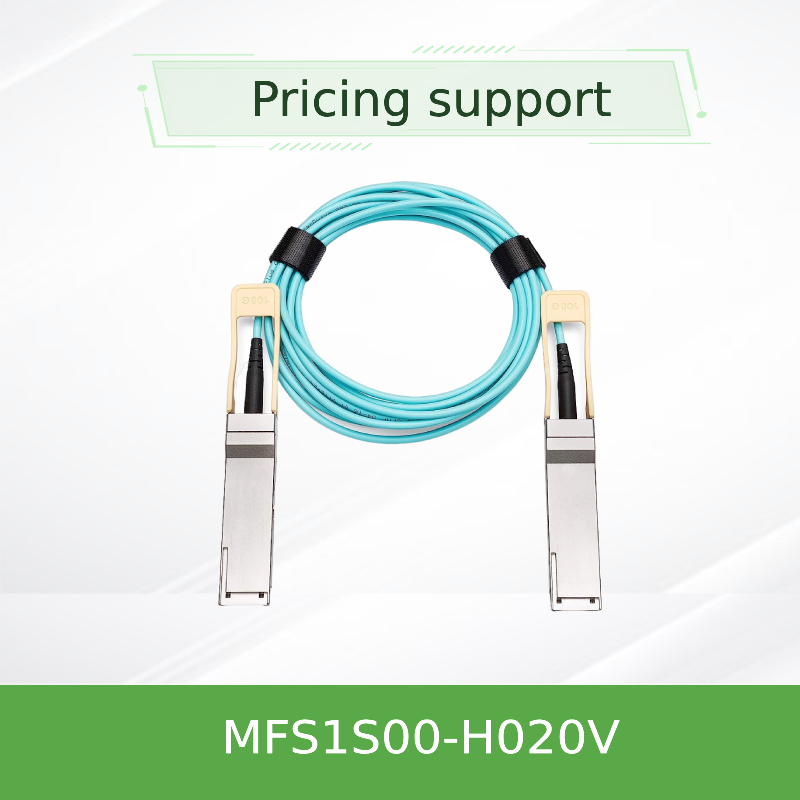 MFS1S00-H020V(980-9I45T-00H020) کابل AOC اترنت 200GbE QSFP56 کابل نوری فعال کابل های اینفینی‌بند