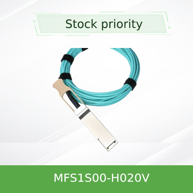 کابل AOC کنسول ملانوکس MFS1S00-H020V IB HDR تا 200Gb/S کابل شبکه 20 متری QSFP56