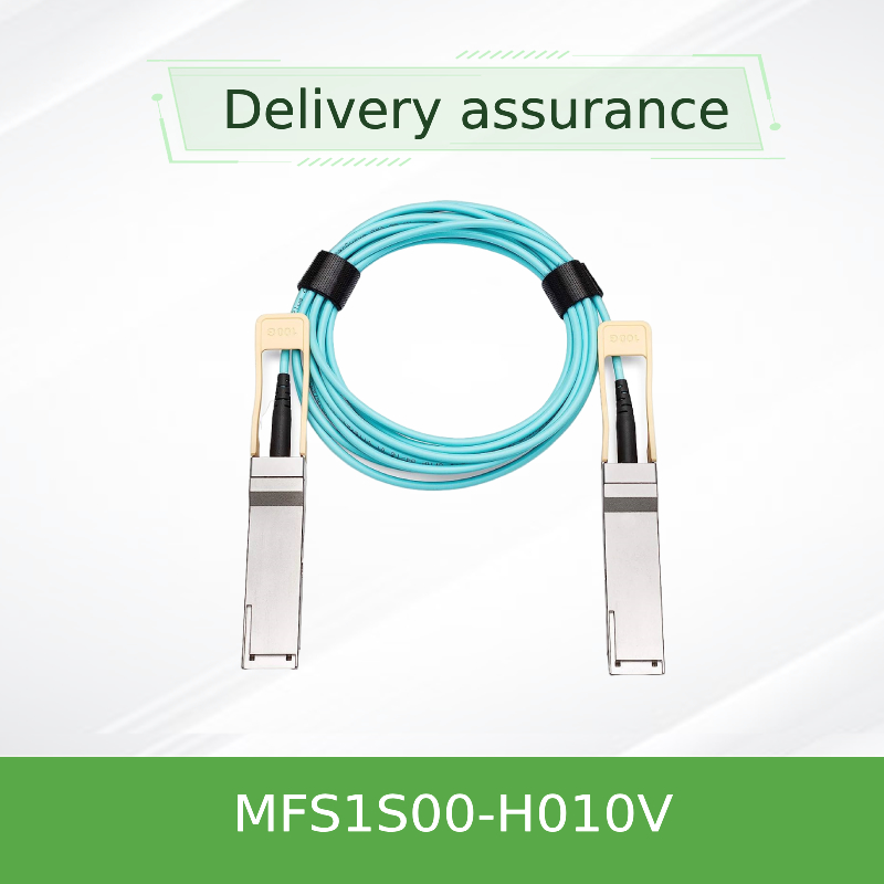 MFS1S00-H010V Mellanox AOC Cable IB HDR تا 200Gb/S QSFP56 10m Sfp