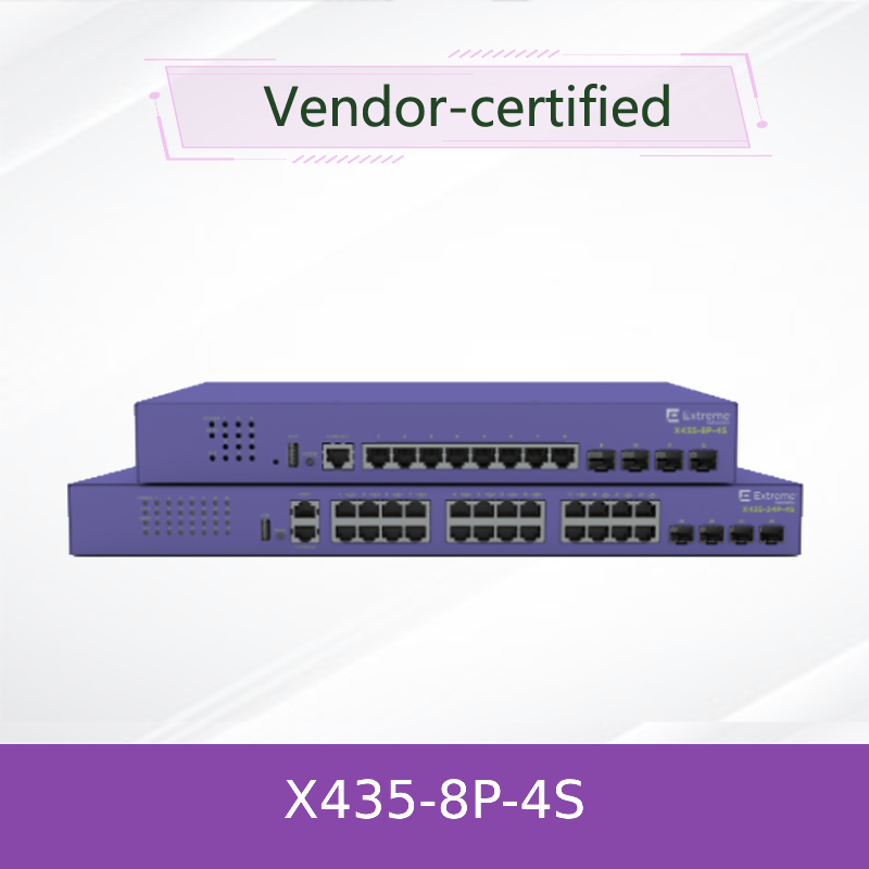 سوئیچ شبکه X435-8p-4s با عملکرد بالا و فوق‌العاده برای اتصال سریع