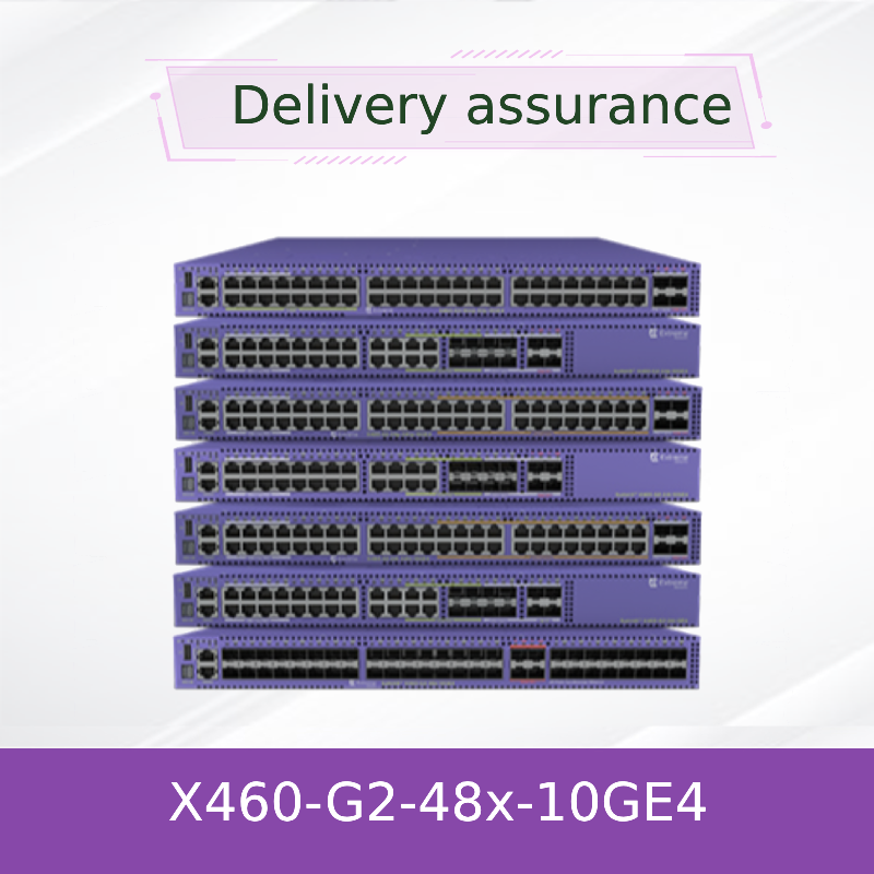 سوئیچ شبکه اِکستریم X460 با 48 پورت RJ45، PoE+، پورت کنسول، 4 پورت 10GE Base، 48 پورت