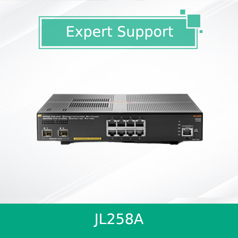 Hpe Aruba Networking 2930f 8g Poe+ 2SFP+ Switch (JL258A) جدید و اصلی