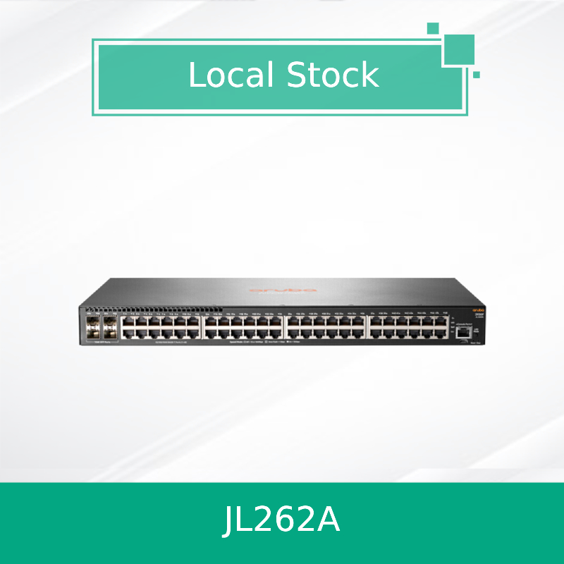 Hpe Aruba Networking 2930f 48g Poe+ 4SFP 370W Switch (JL262A) جدید و اصلی