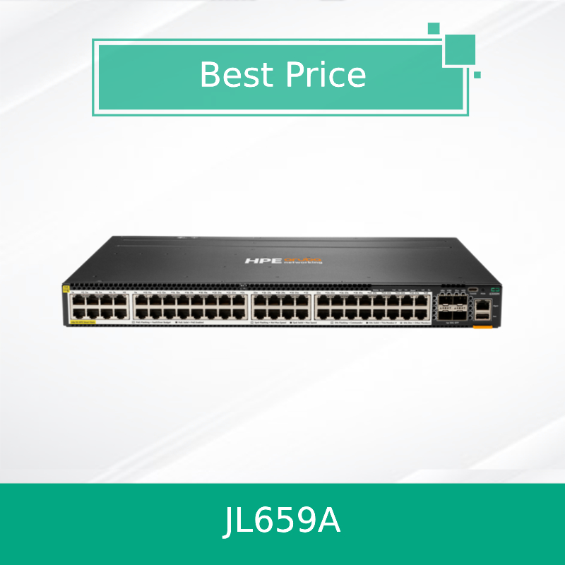 Hpe Aruba Networking Cx 6300m 48 پورت Hpe Smart Rate 1/2.5/5gbe Poe و 4-Port SFP56 سوئیچ (JL659A)