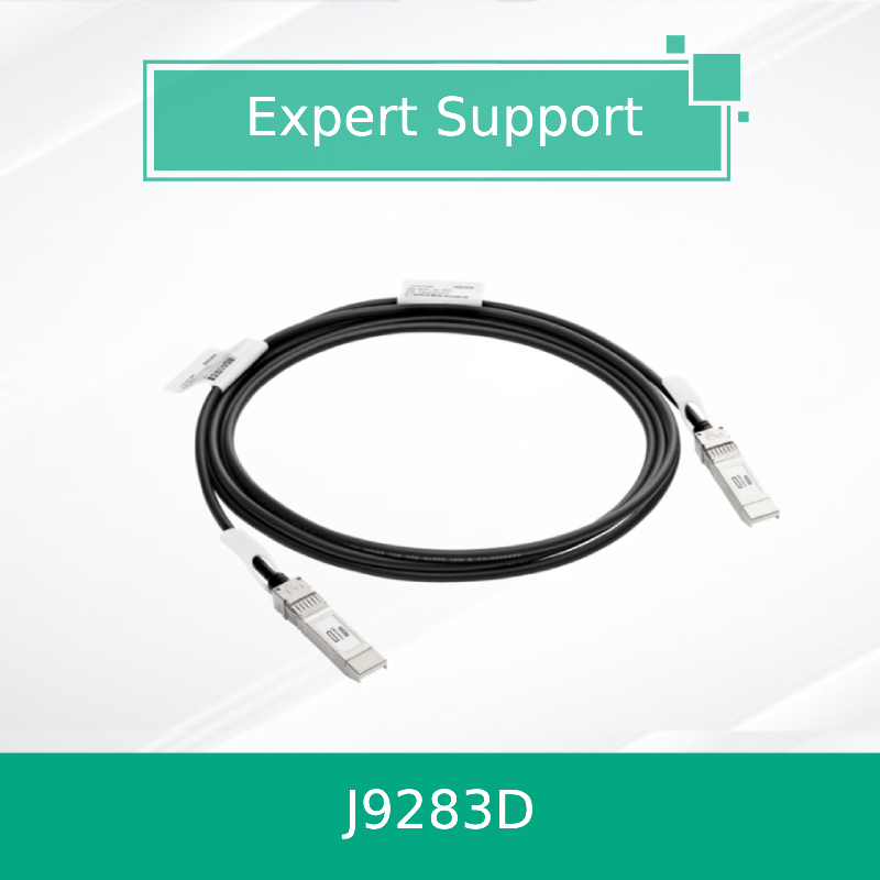 کابل مسی اتصال مستقیم اچ‌پی‌ای آروبا نتورکینگ 10G SFP+ به SFP+ 3 متری (J9283D)