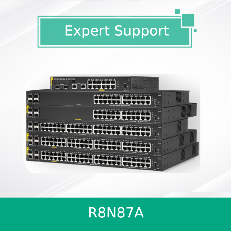 سوئیچ Hpe Aruba Networking Cx 6000 24G Class4 Poe 4SFP 370W (R8N87A) نو و اورجینال