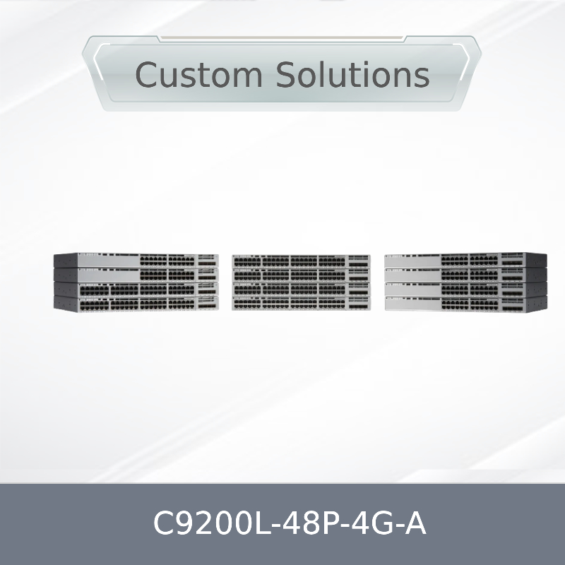 Cisco New Original C9200L-48p-4G-a 9200L 48 پورت 10/100/1000 Poe+ 4X1g Uplink Switch Network Advantage C9200L-48p-4G-a