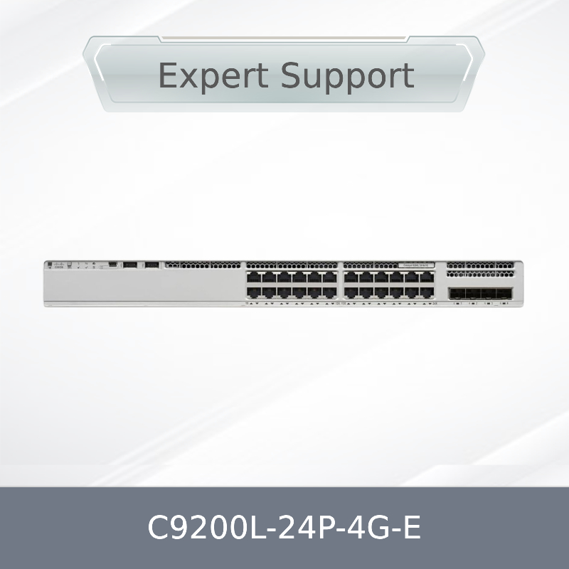 C9200L-24p-4G-E کاتالیزور سیسکو 24 پورت Poe Layer3 Gigabit Ethernet مدیریت شده 4 SFP Port استایل قابل تنظیم سوئیچ شبکه C9200L-24p-4G-E