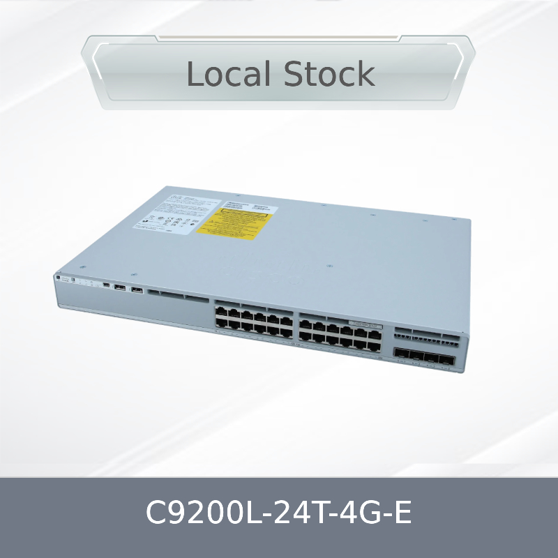 اصلی جدید سیسکو C9200L-24t-4G-E سری 9200 24-Port 10/100/1000 + 4X1g SFP Network Switch